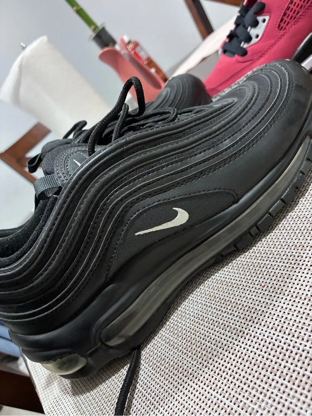 Nike Men's Black & White Air Max 97 Sneakers